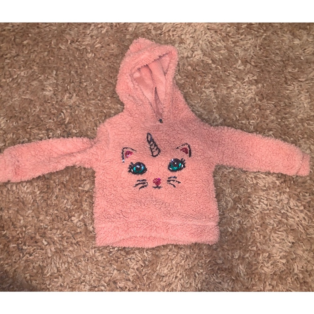Pink baby kitty sweater